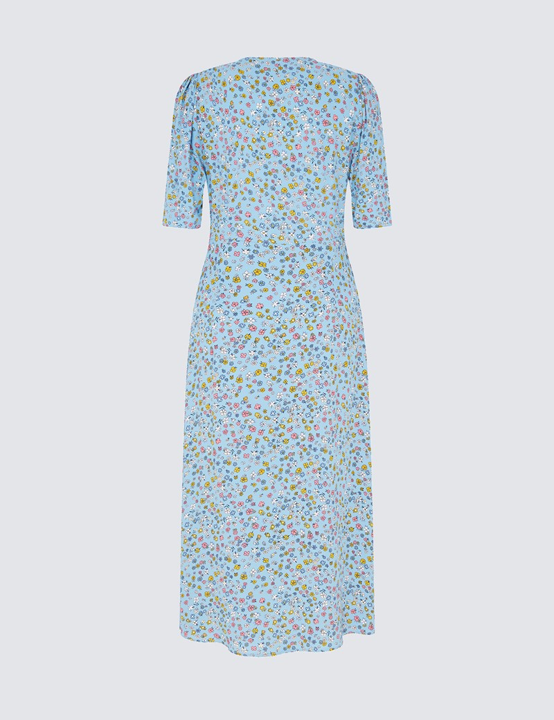 Finery Women's Blue Fayre Ditsy Print Dress