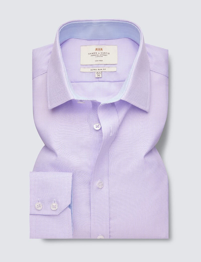 Non Iron Lilac Fabric Interest Extra 