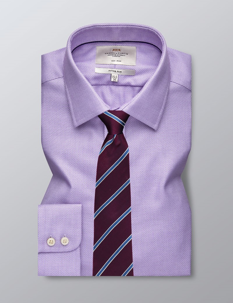 Men's Formal Lilac Extra Slim Fit Shirt - Single Cuff - Non Iron ...