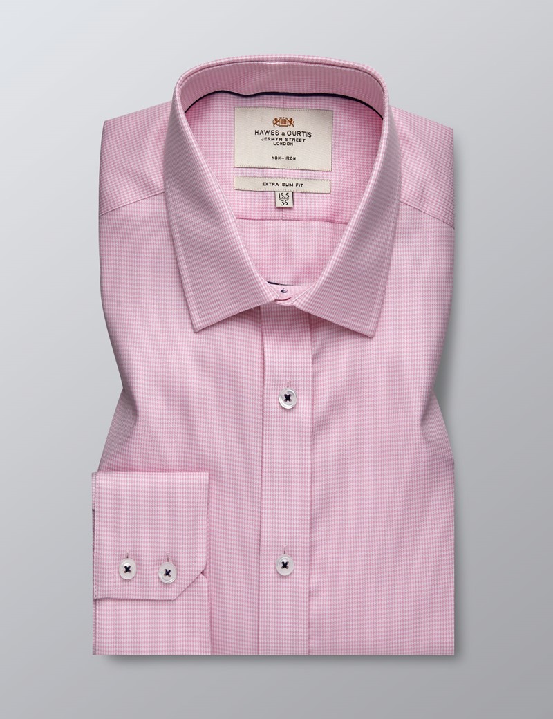 white and pink dress shirt