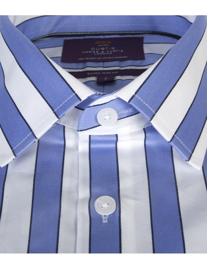 see our other striped Mens Blue & White Striped Italian Stylish Slim Fit Shirt