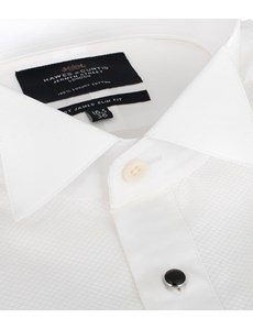 white wing collar shirt slim fit