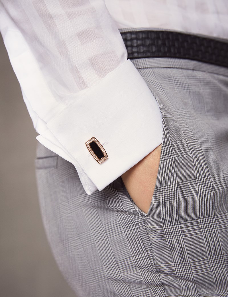 Women’s White Fitted Shirt French Cuff Hawes & Curtis