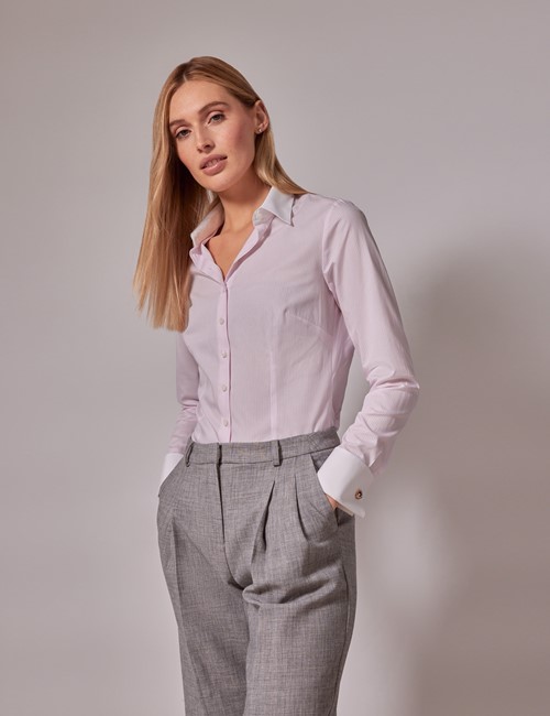 Women's fashion cotton linen shirt suit high waist slacks Women - Clothing, Shoes, Bags, Beauty products