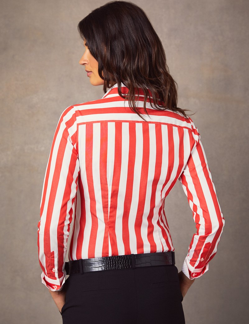 red white stripe shirt women