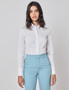 white formal shirt for ladies