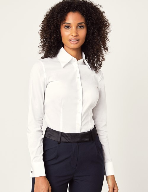 white formal shirt for ladies