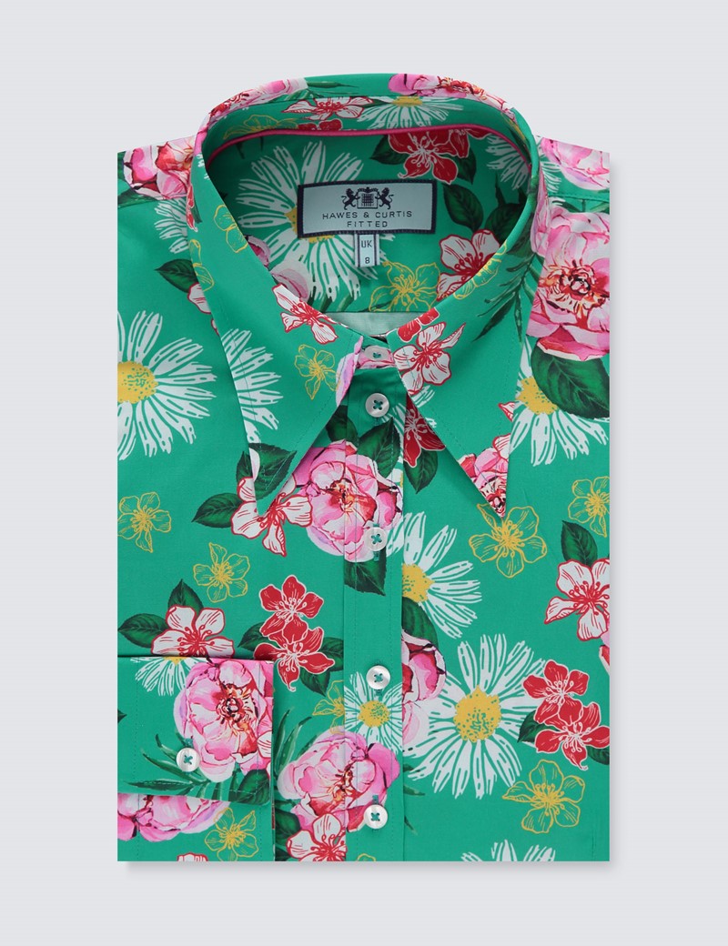 teal dress shirt womens