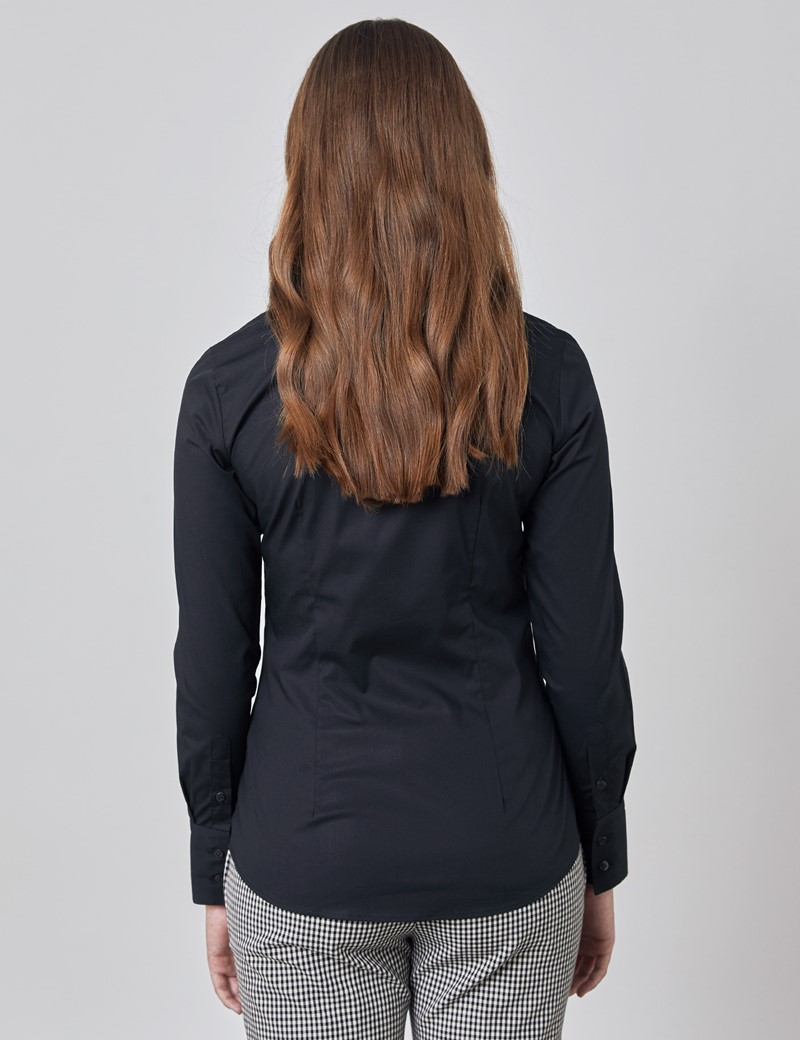 womens fitted stretch shirt