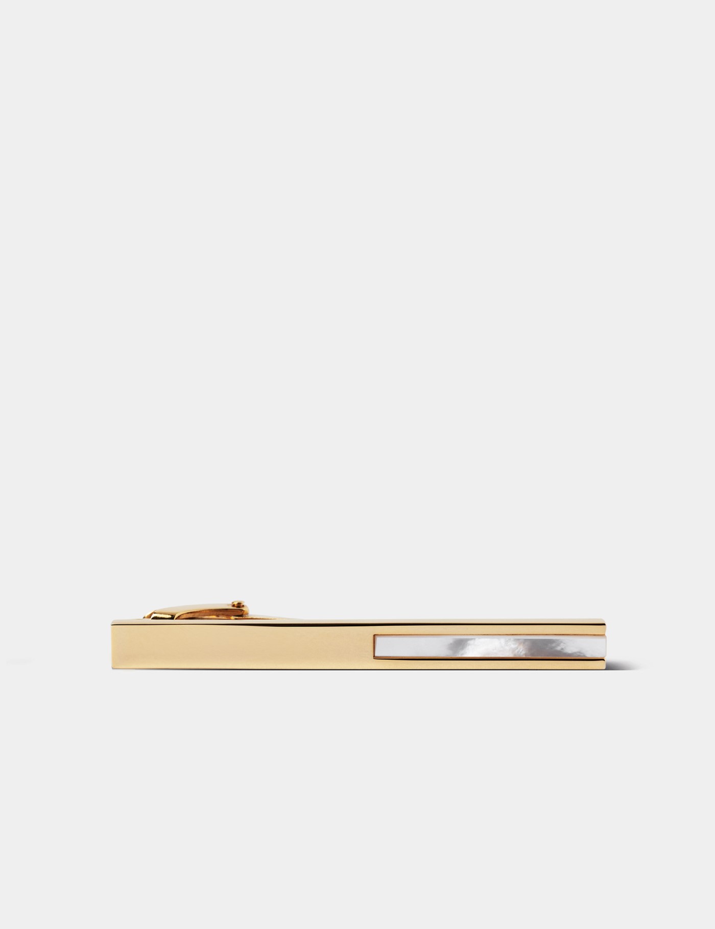 & Tie Clip Mother Pearl Detail One