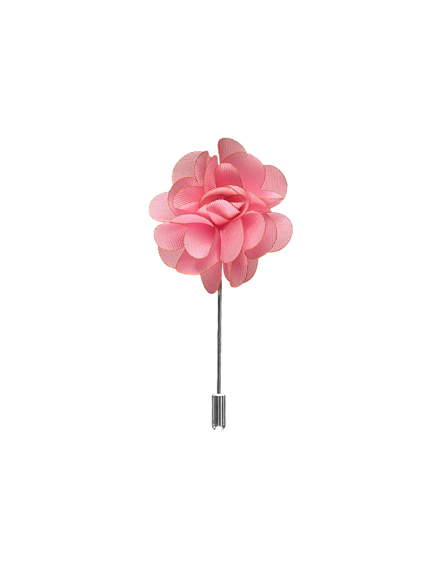 Men's Light Pink Silk Flower Lapel Pin | Hawes & Curtis