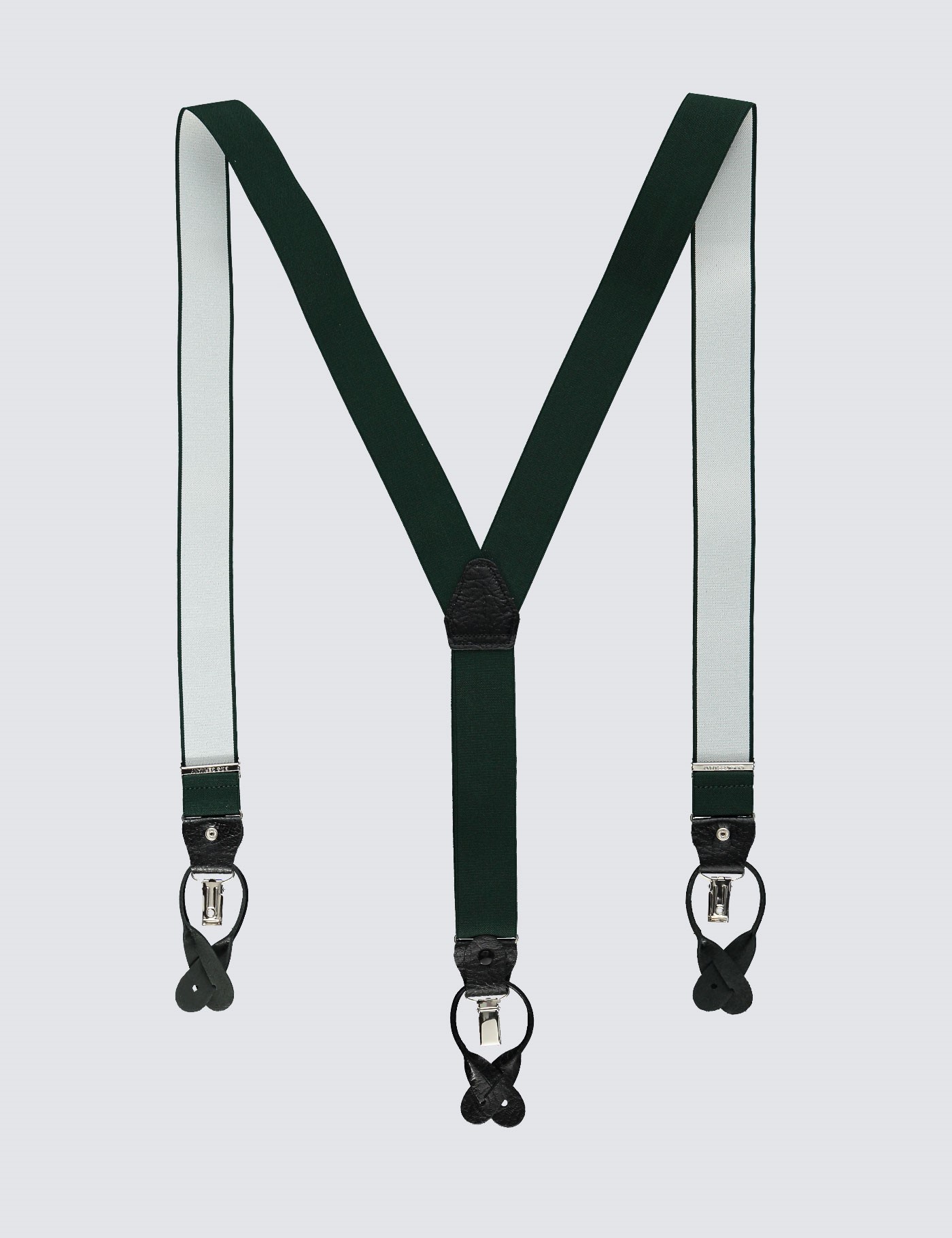 Men's Quality Green Suspenders Hawes & Curtis