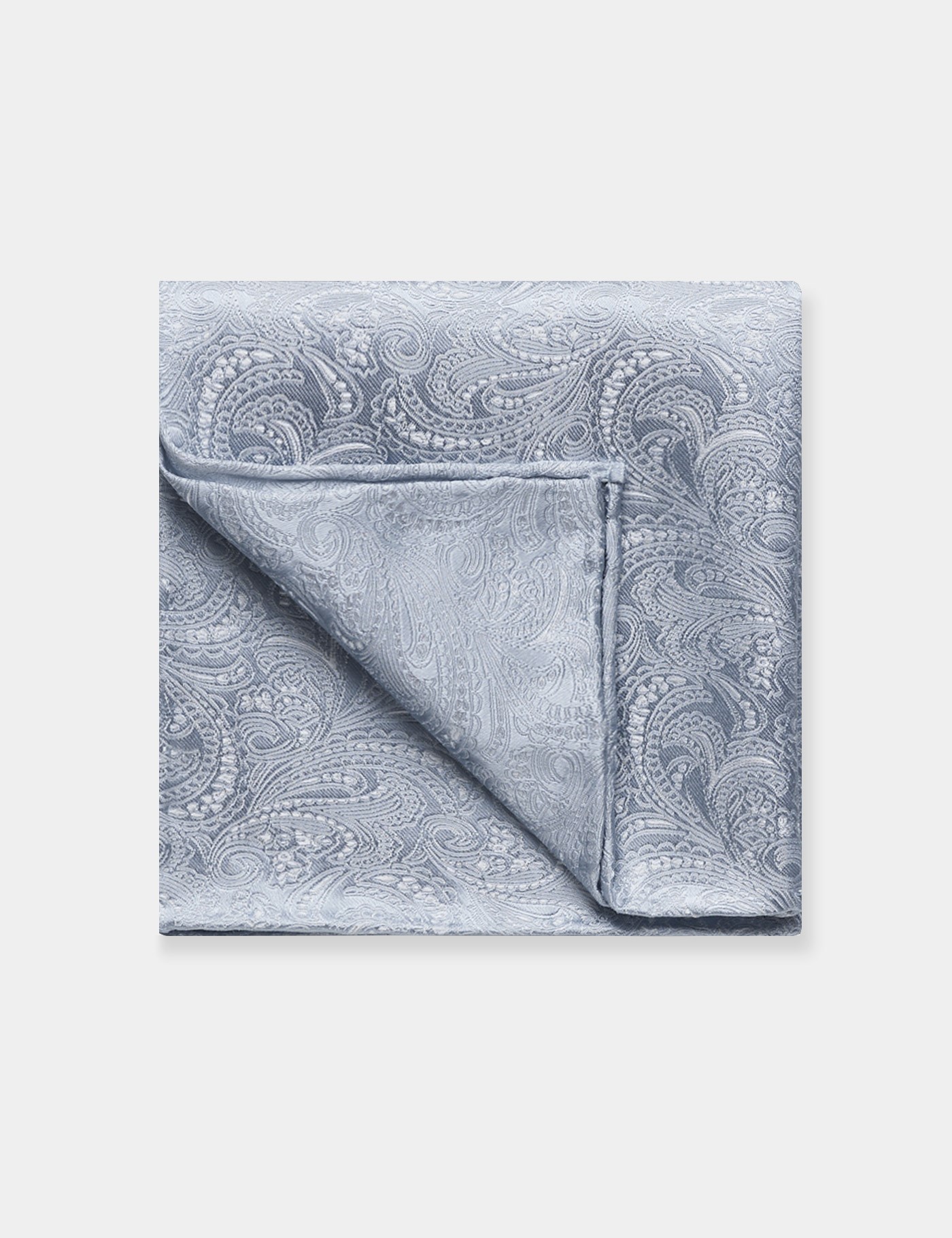 & Sky Blue Paisley Handkerchief One