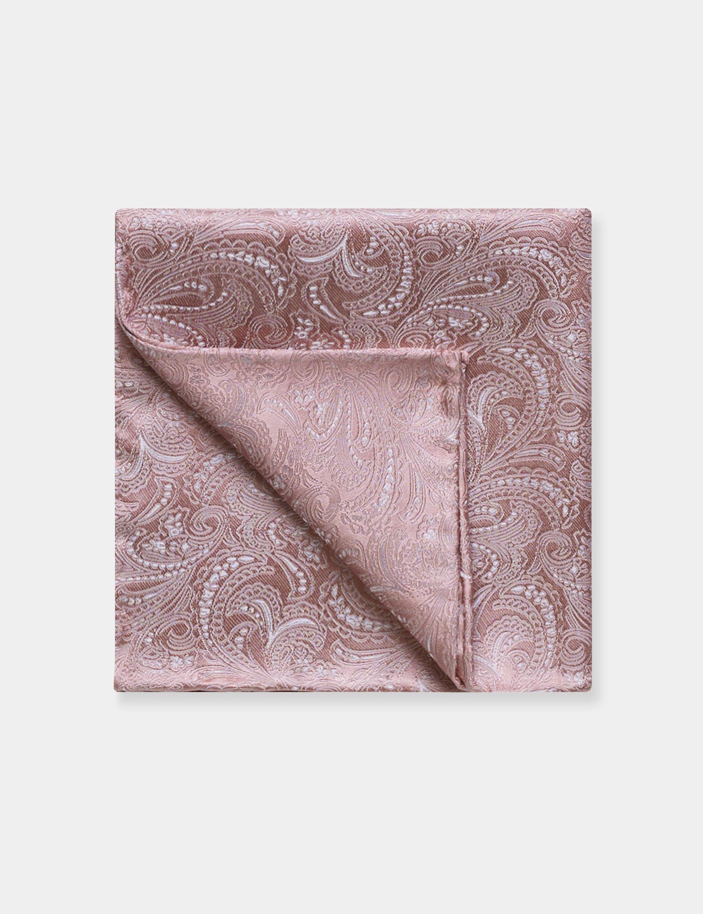 & Dusty Pink Paisley Handkerchief One