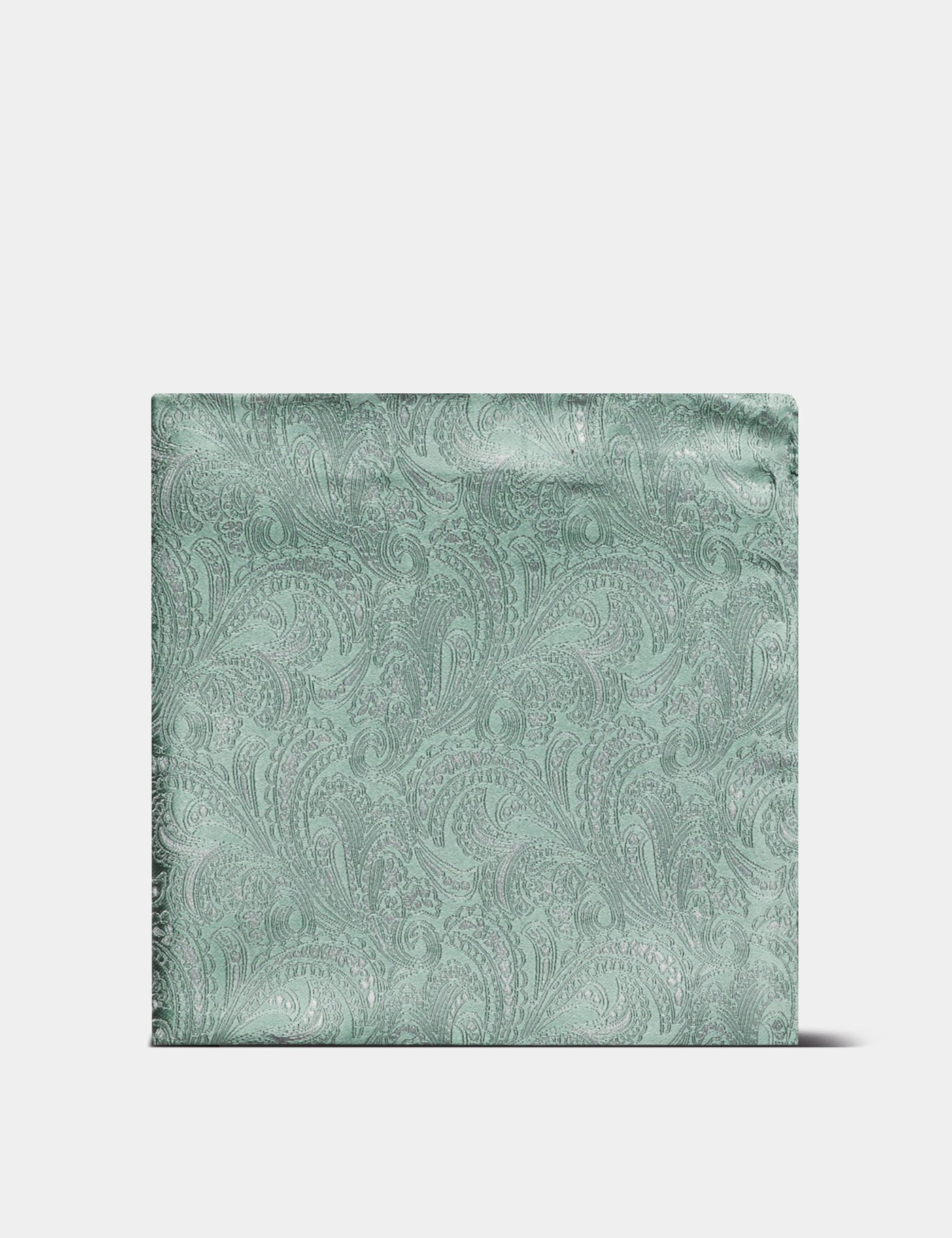 Hawes & Curtis Duck Egg Blue Paisley Handkerchief Size: One Size
