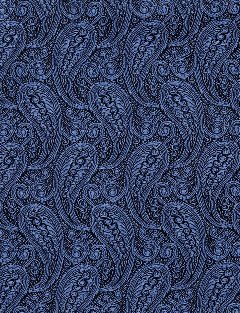 Einstecktuch – Seide – Paisley dunkelblau