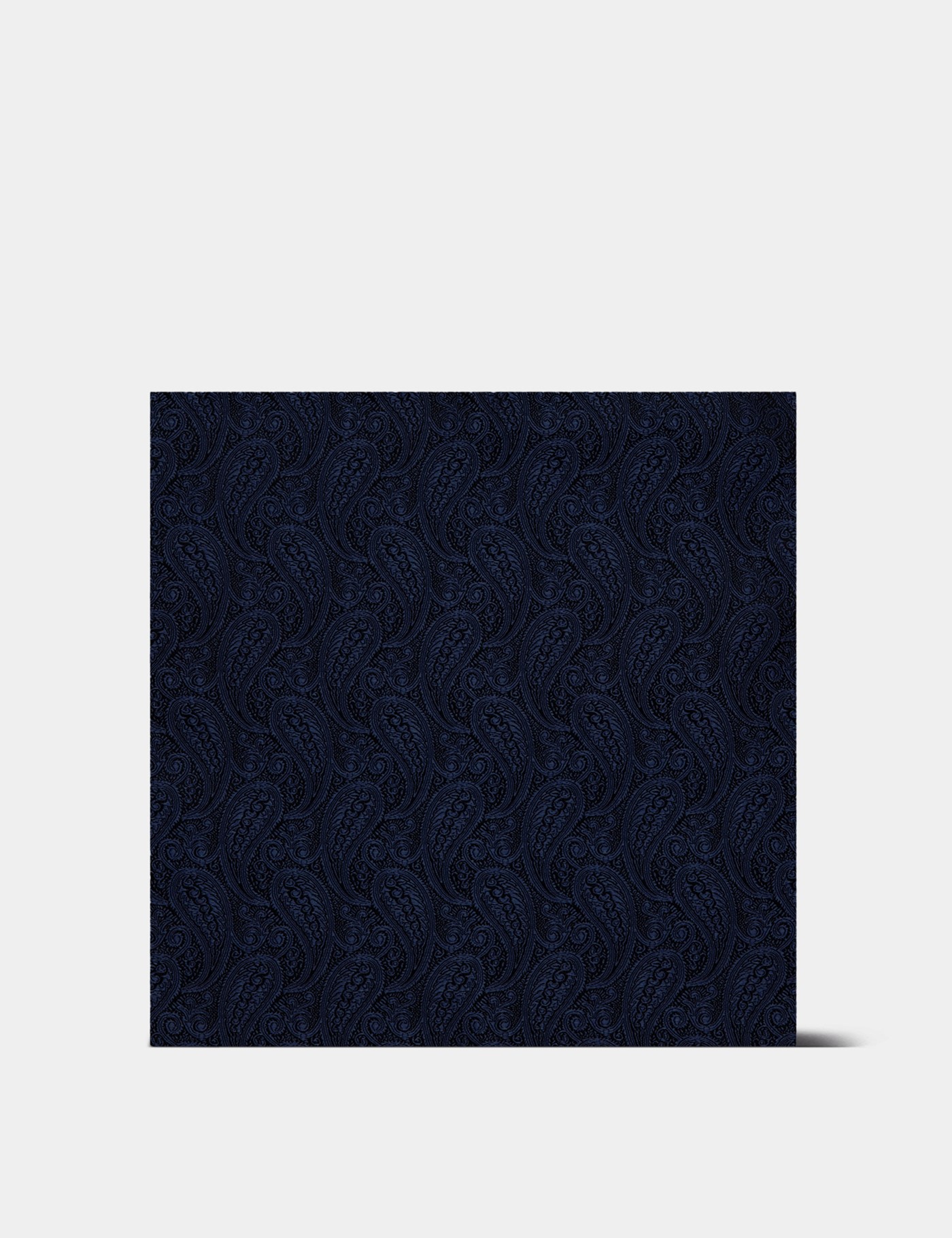 Hawes & Curtis Navy Paisley Pocket Square | 100% Silk Size: One Size