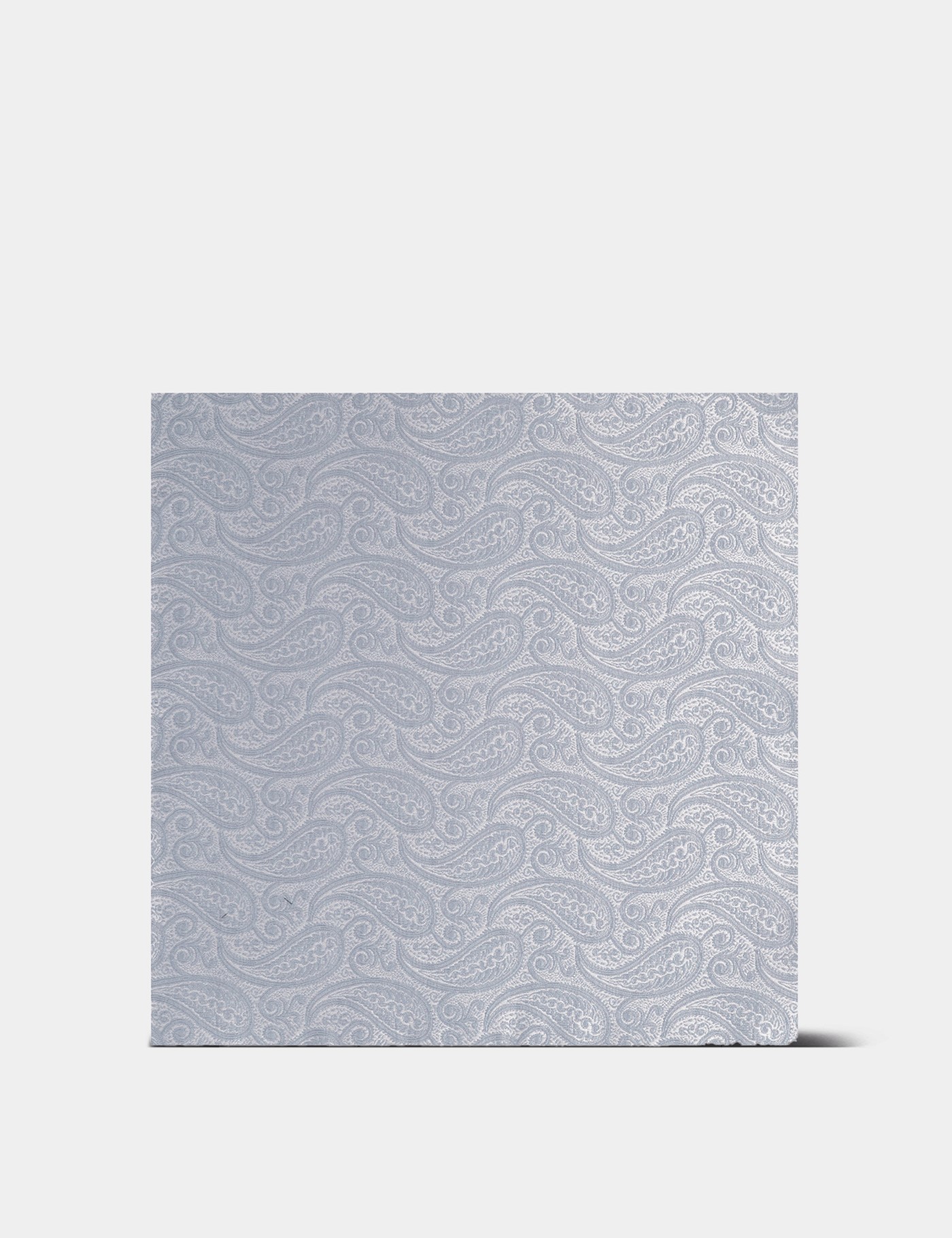 Hawes & Curtis Silver Paisley Pocket Square- 100% Silk Size: One Size