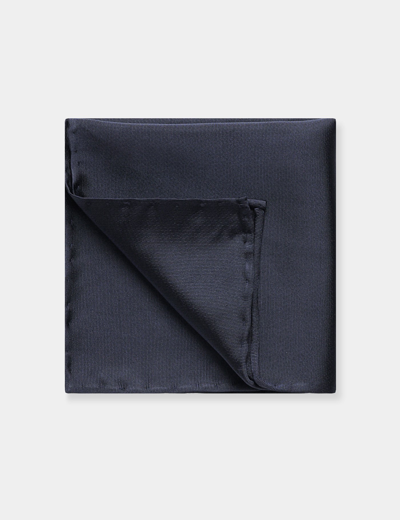 & Mid Plain Repp Pocket Square One