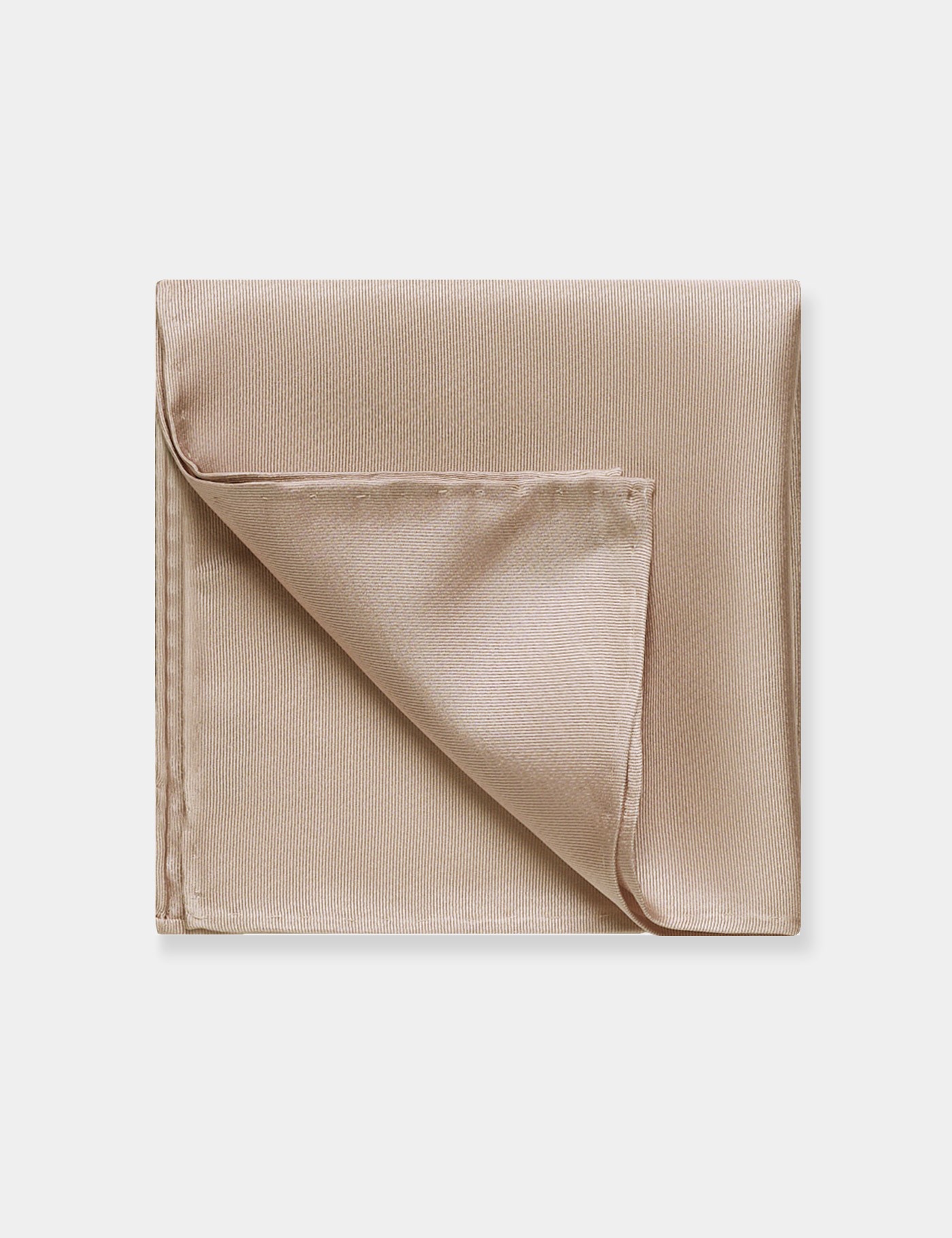 & Plain Repp Pocket Square One