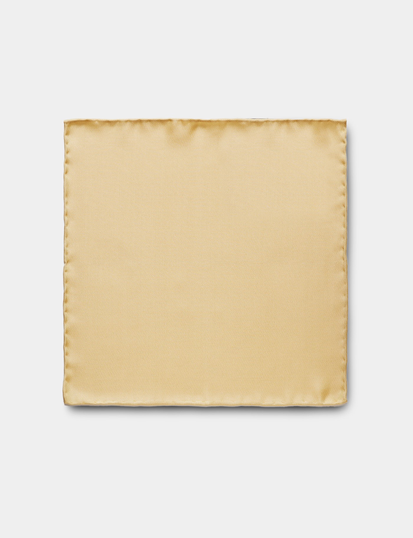 Hawes & Curtis Yellow Plain Repp Pocket Square Size: One Size image 2