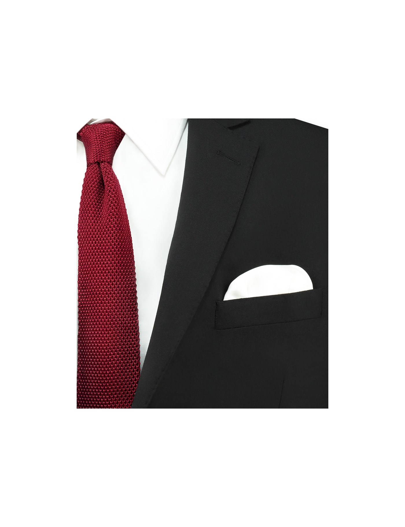 Men's White Pocket Square 100 Silk Hawes & Curtis