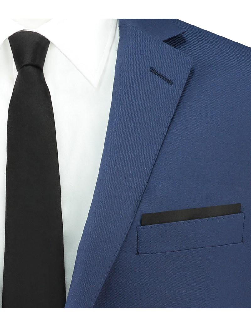 14" 100% silk elegant designer black and white pocket square-D7 1/2 PRICE!! 