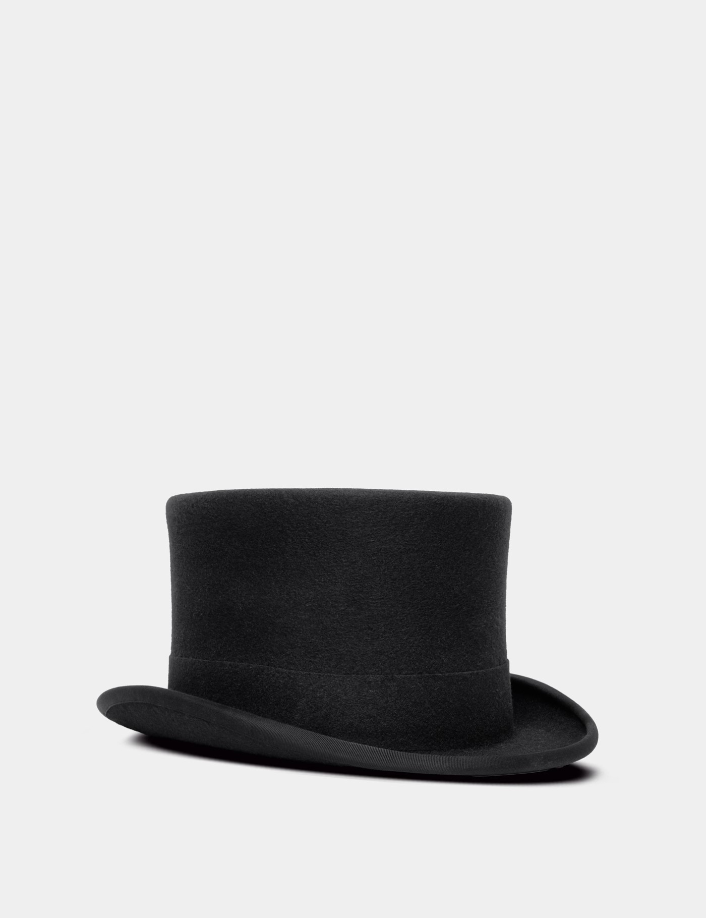 Hawes & Curtis Black Stiffened Wool Top Hat Size: 57