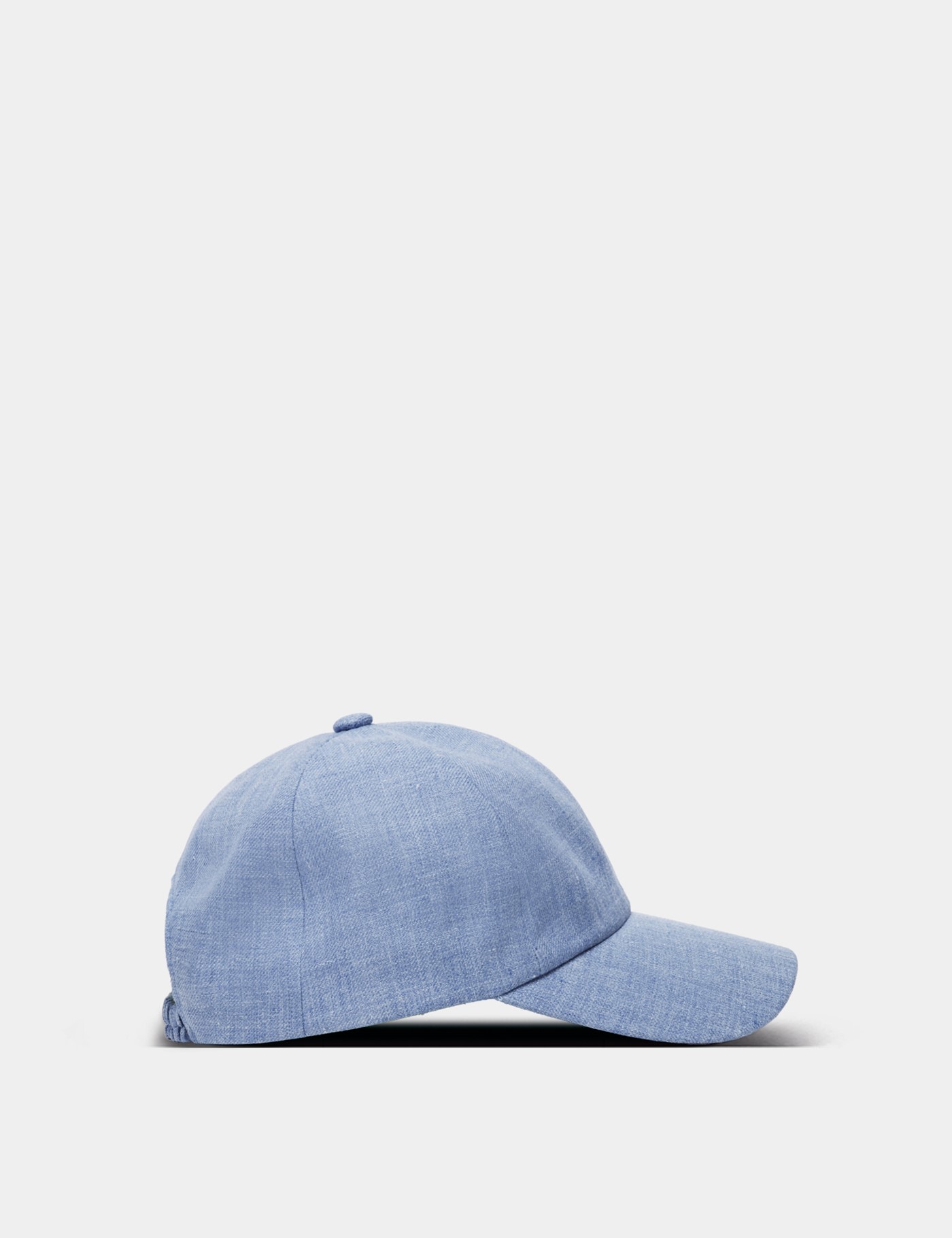 Hawes & Curtis Blue Linen Baseball Cap Size: One Size