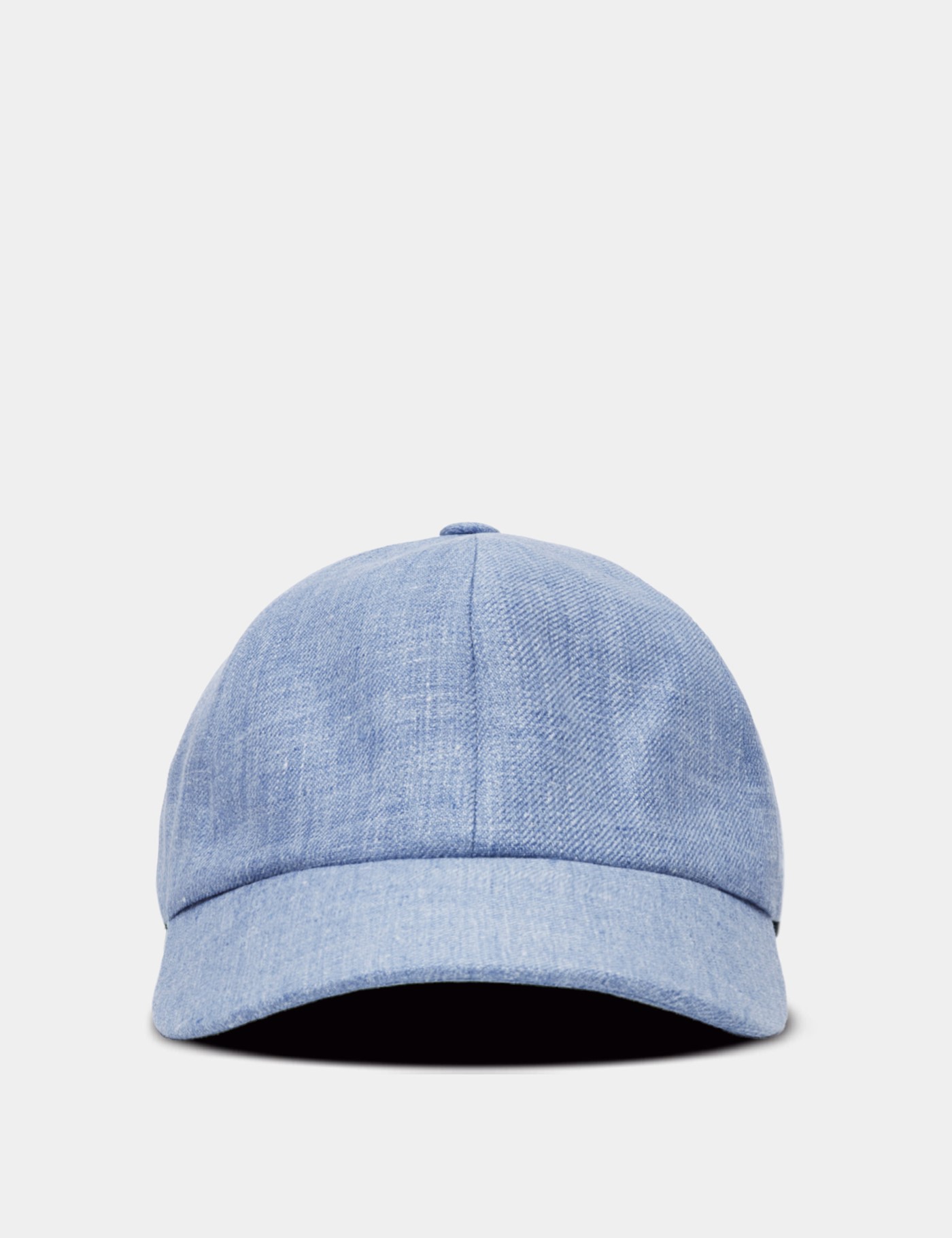 Hawes & Curtis Blue Linen Baseball Cap Size: One Size image 3
