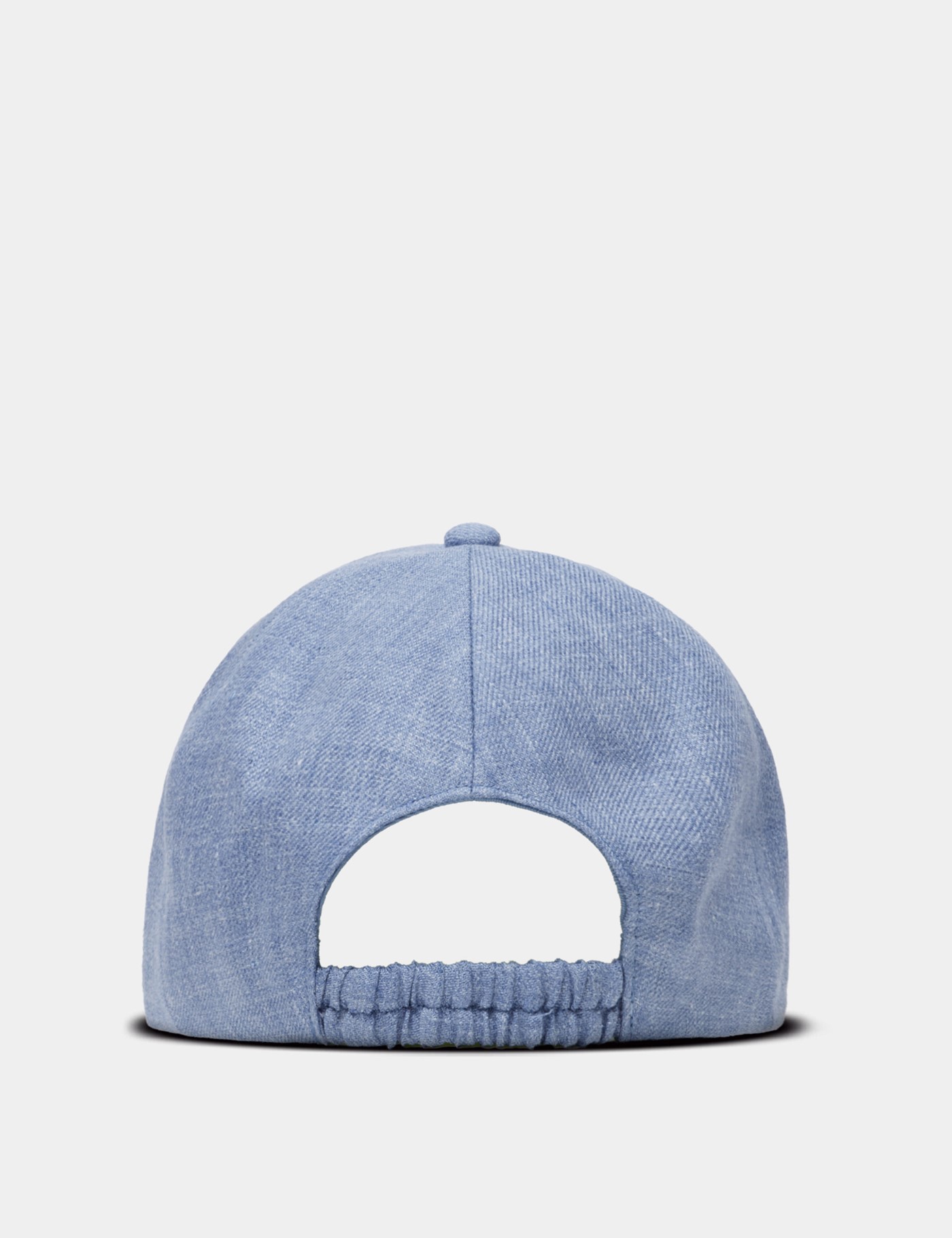 Hawes & Curtis Blue Linen Baseball Cap Size: One Size image 4