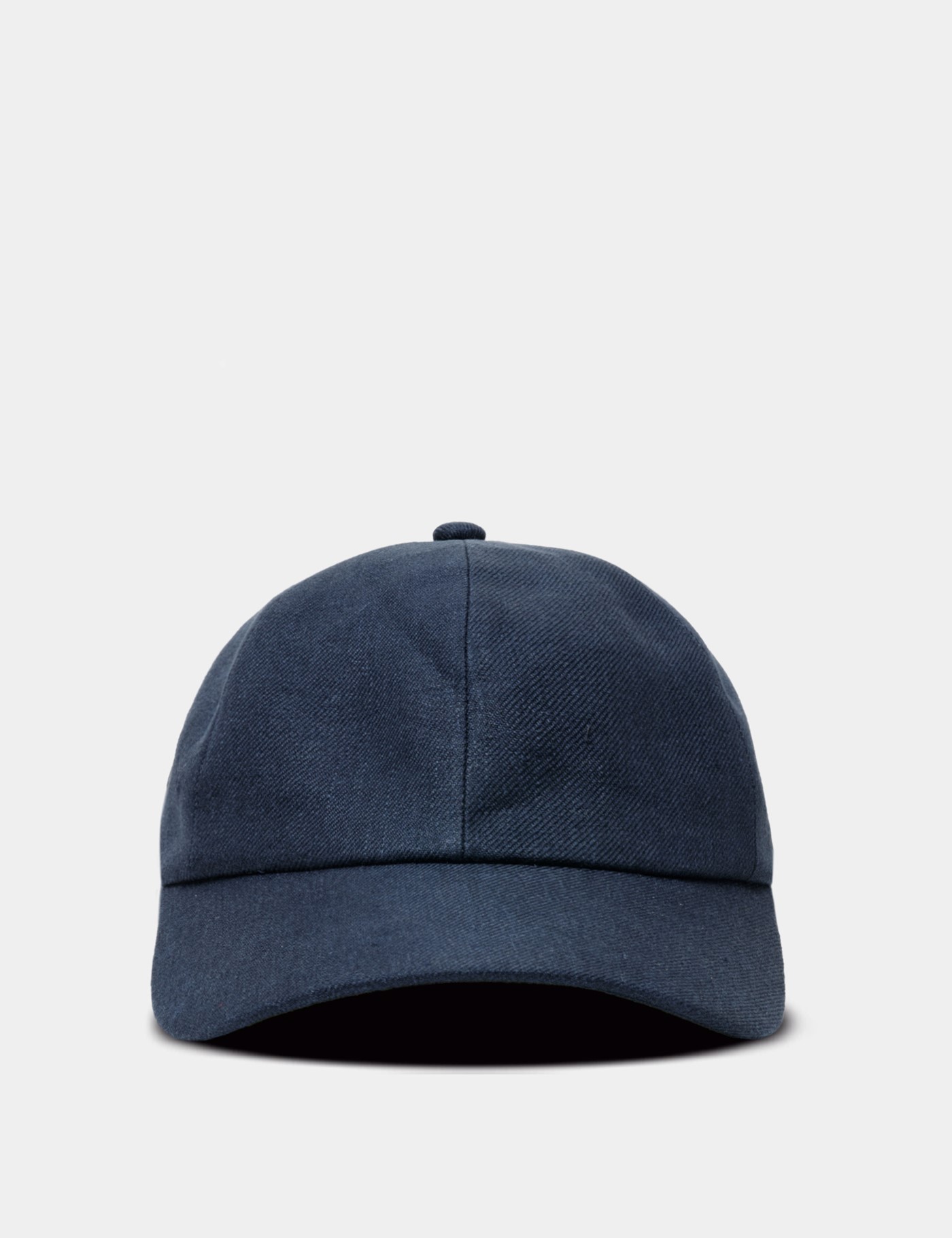 Hawes & Curtis Navy Linen Baseball Cap Size: One Size image 3