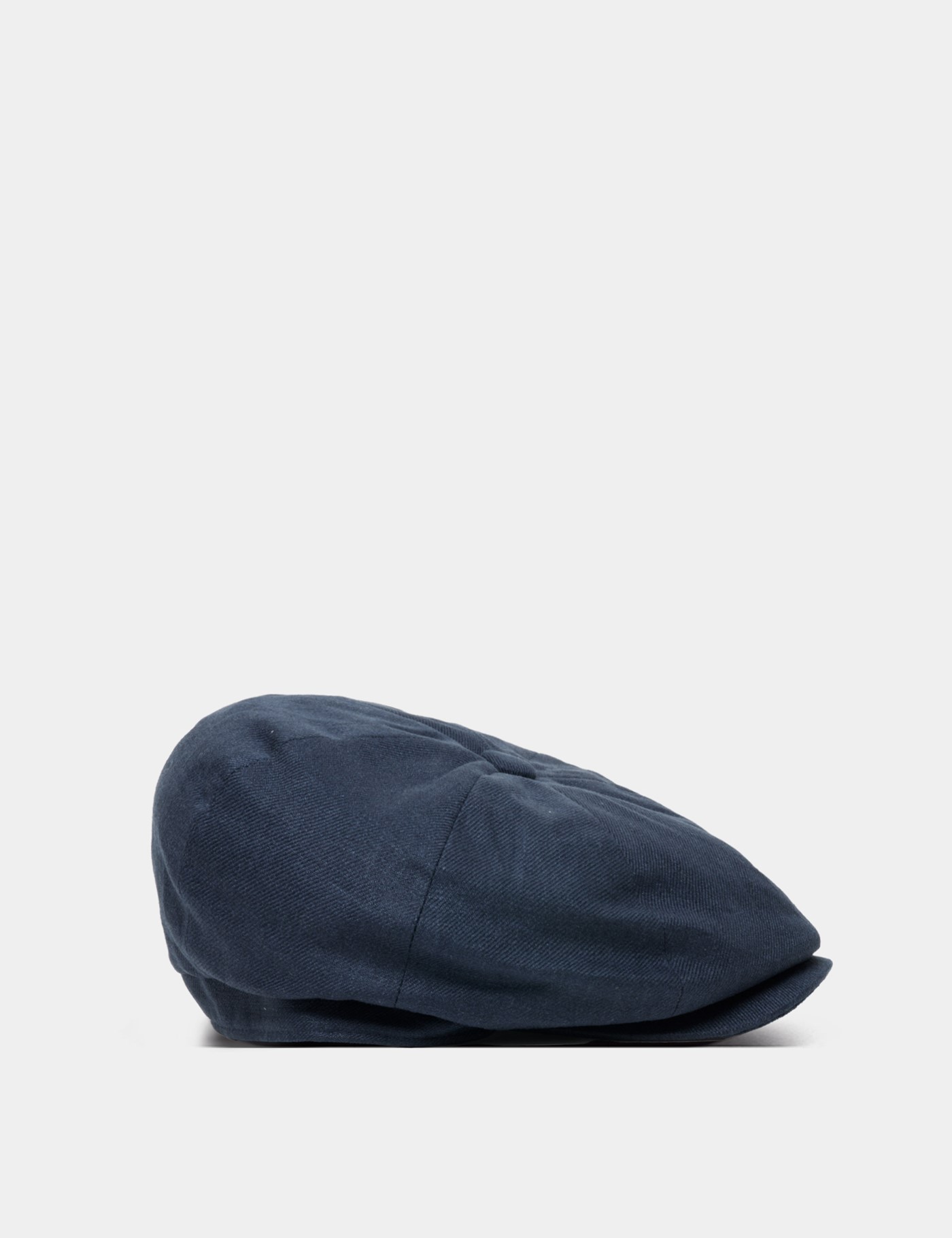 Hawes & Curtis Navy Linen Baker Boy Hat Size: Small