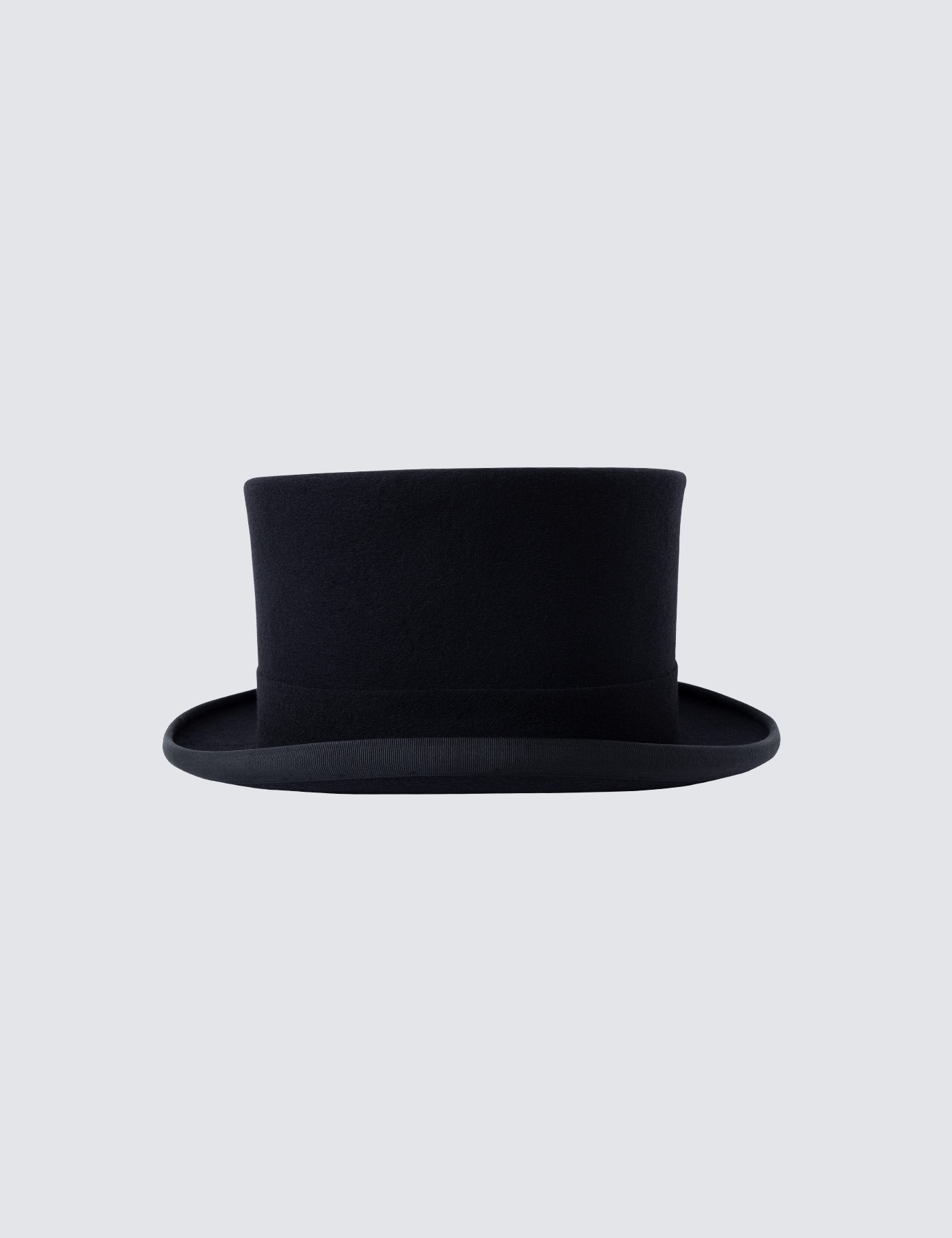 Christy’s Black Wool Felt Top Hat with White Lining