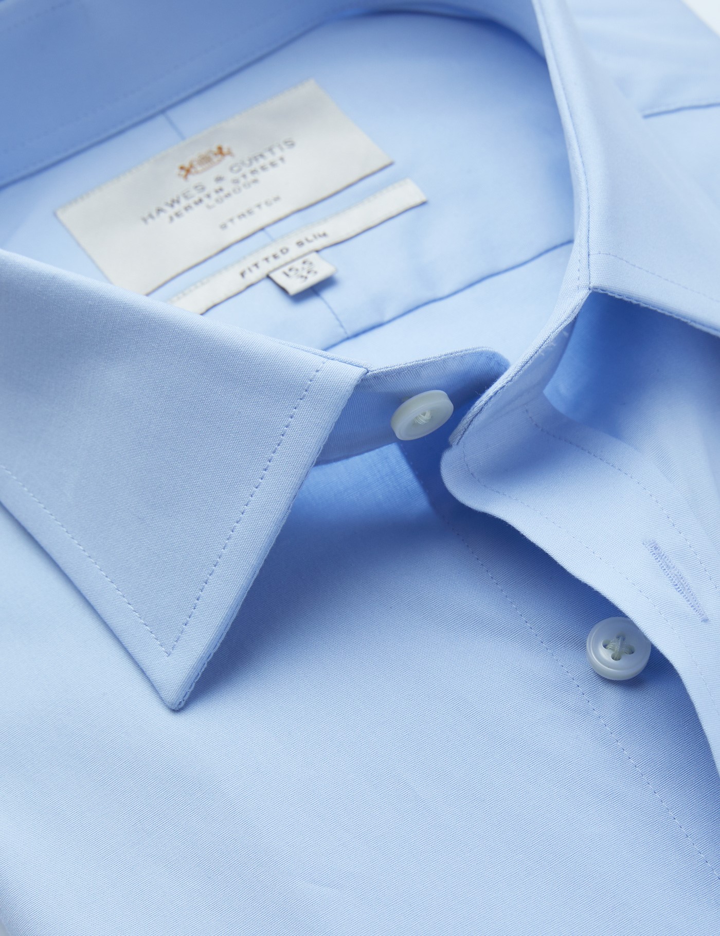 & Fitted Slim Shirt 15.5" collar 34" sleeve