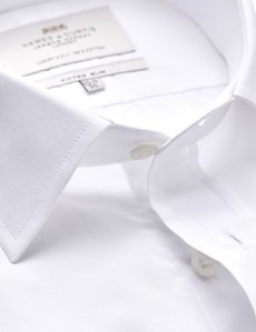 Businesshemd – Fitted Slim Fit – Manschetten – Weiß
