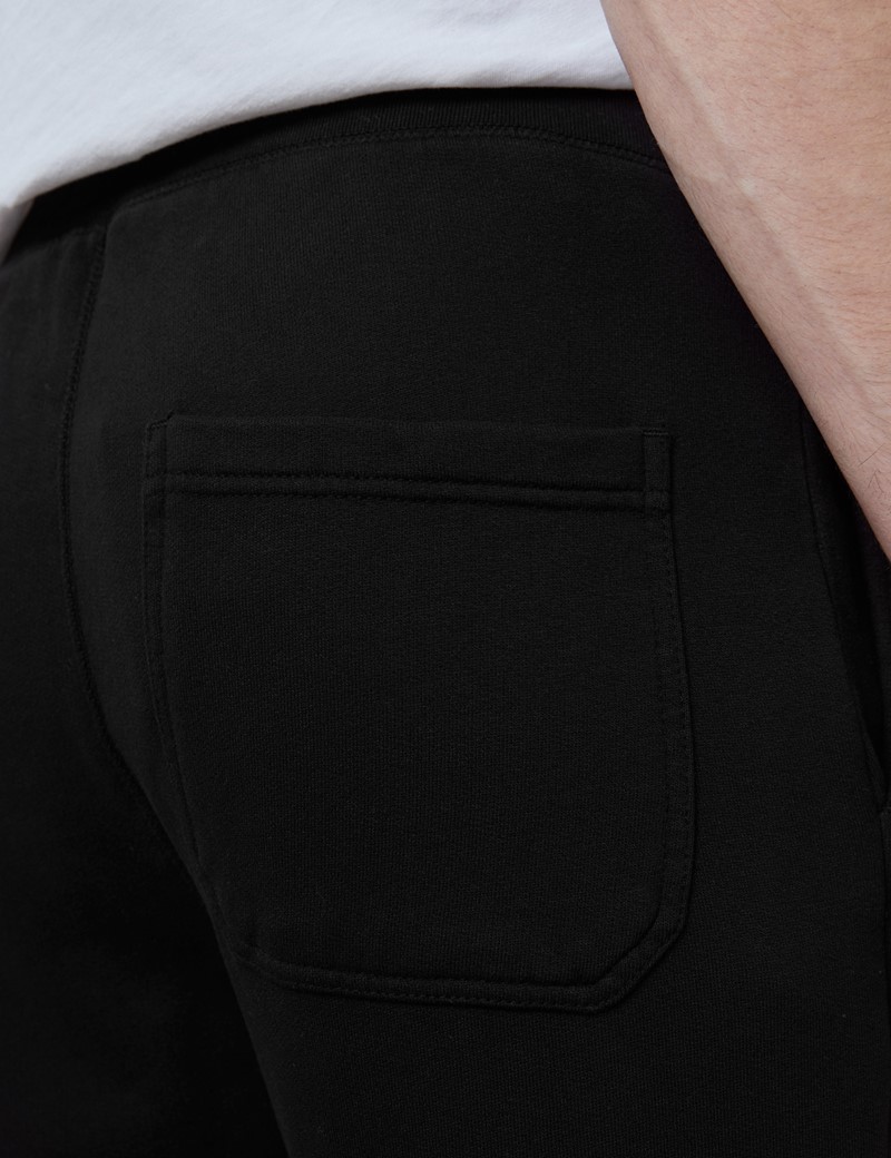 Lounge Sweatpants – Garment Dye – Bio-Baumwolle – Schwarz