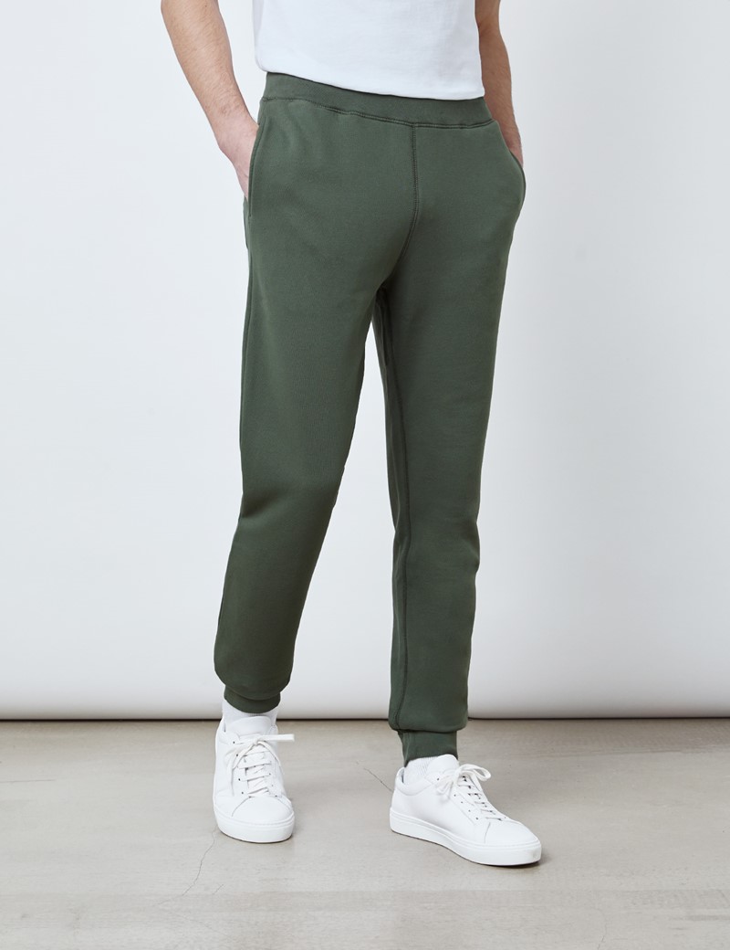 Green Garment Dye Organic Cotton Sweatpants 