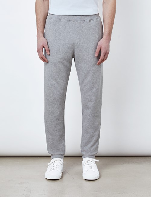 Grey Garment Dye Organic Cotton Sweatpants 