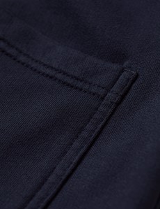 Navy Garment Dye Organic Cotton Sweatpants 