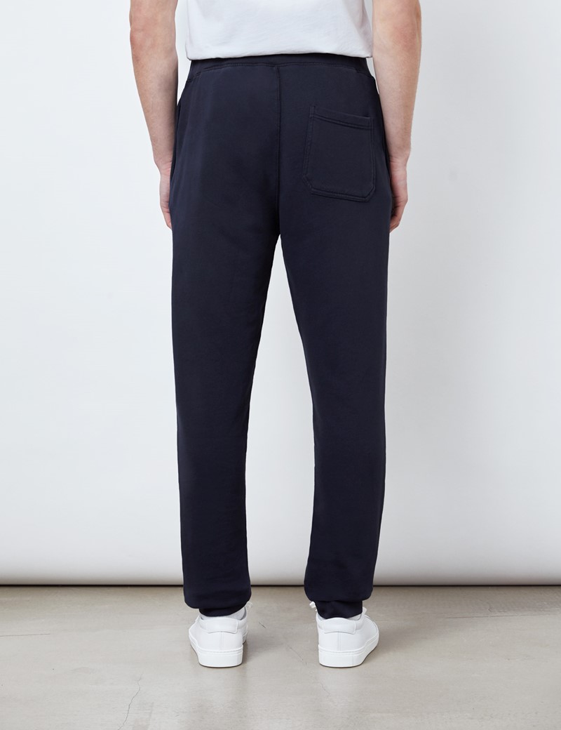 Navy Garment Dye Organic Cotton Sweatpants