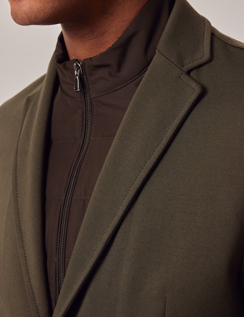 Hartley Cotton Stretch Olive Suit