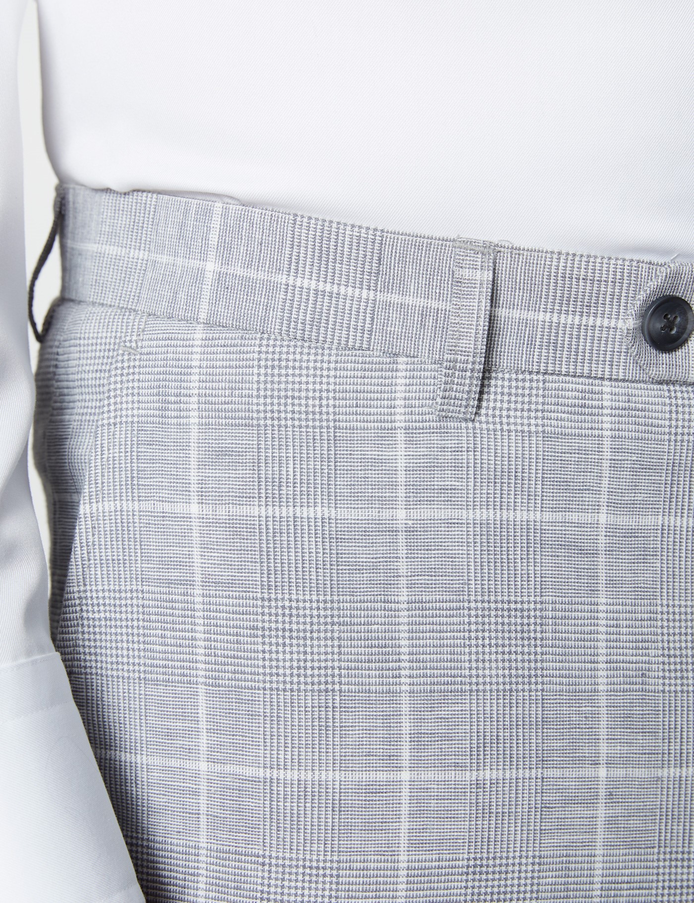 Men’s Grey Check Linen Cotton Slim Fit Suit | Hawes & Curtis