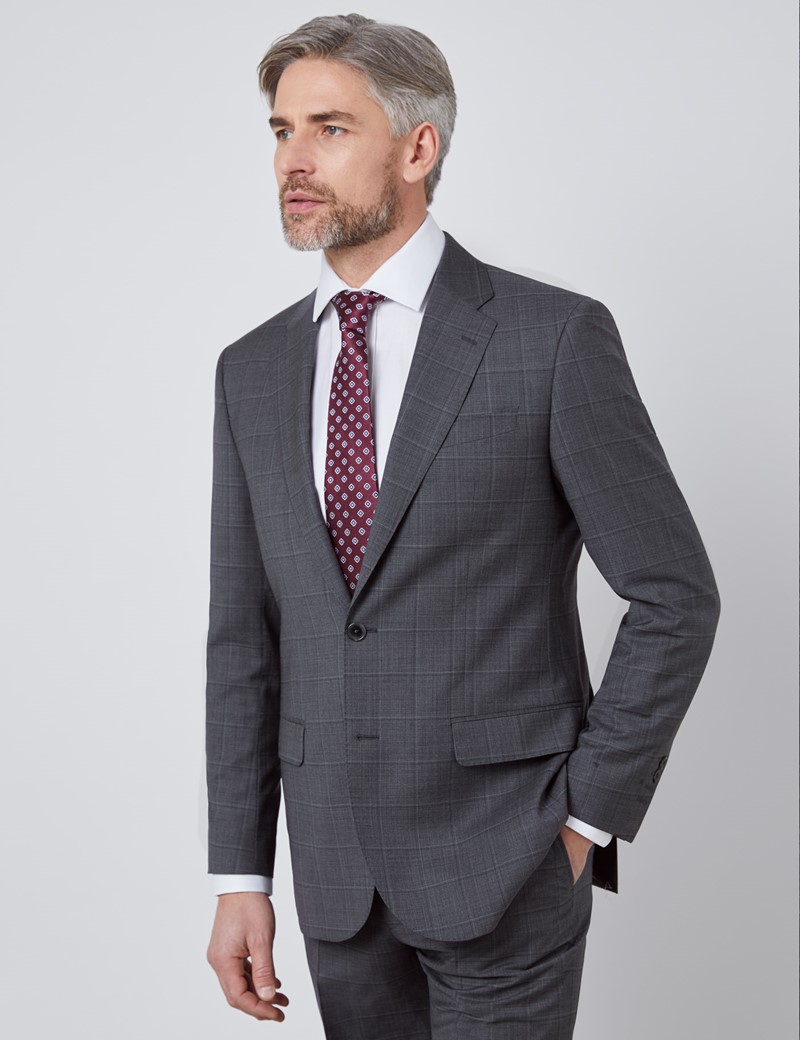 mens dark grey suit