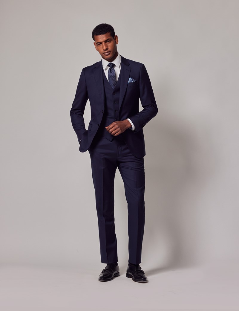 Black Slim-Fit Suit 3-Piece  Slim fit suit, Slim fit suits, Slim fit suit  men