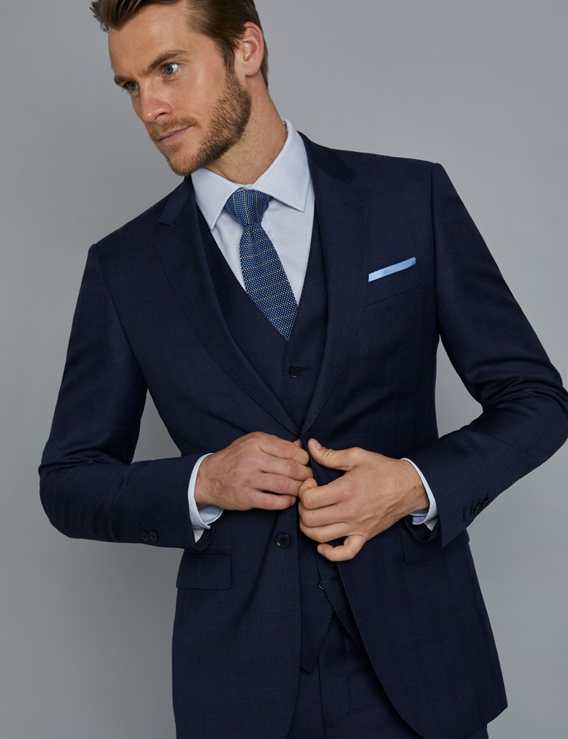 men's navy blue suit