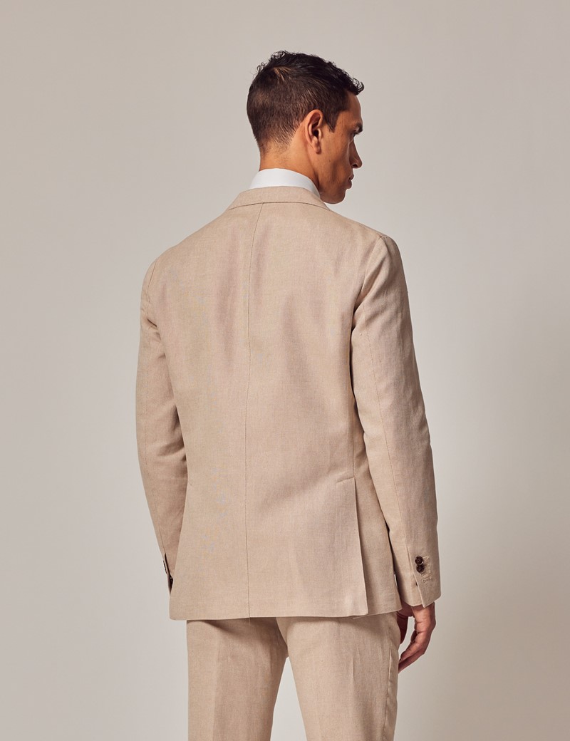 Stone 3 Piece Cotton Linen Slim Italian Suit - 1913 Collection
