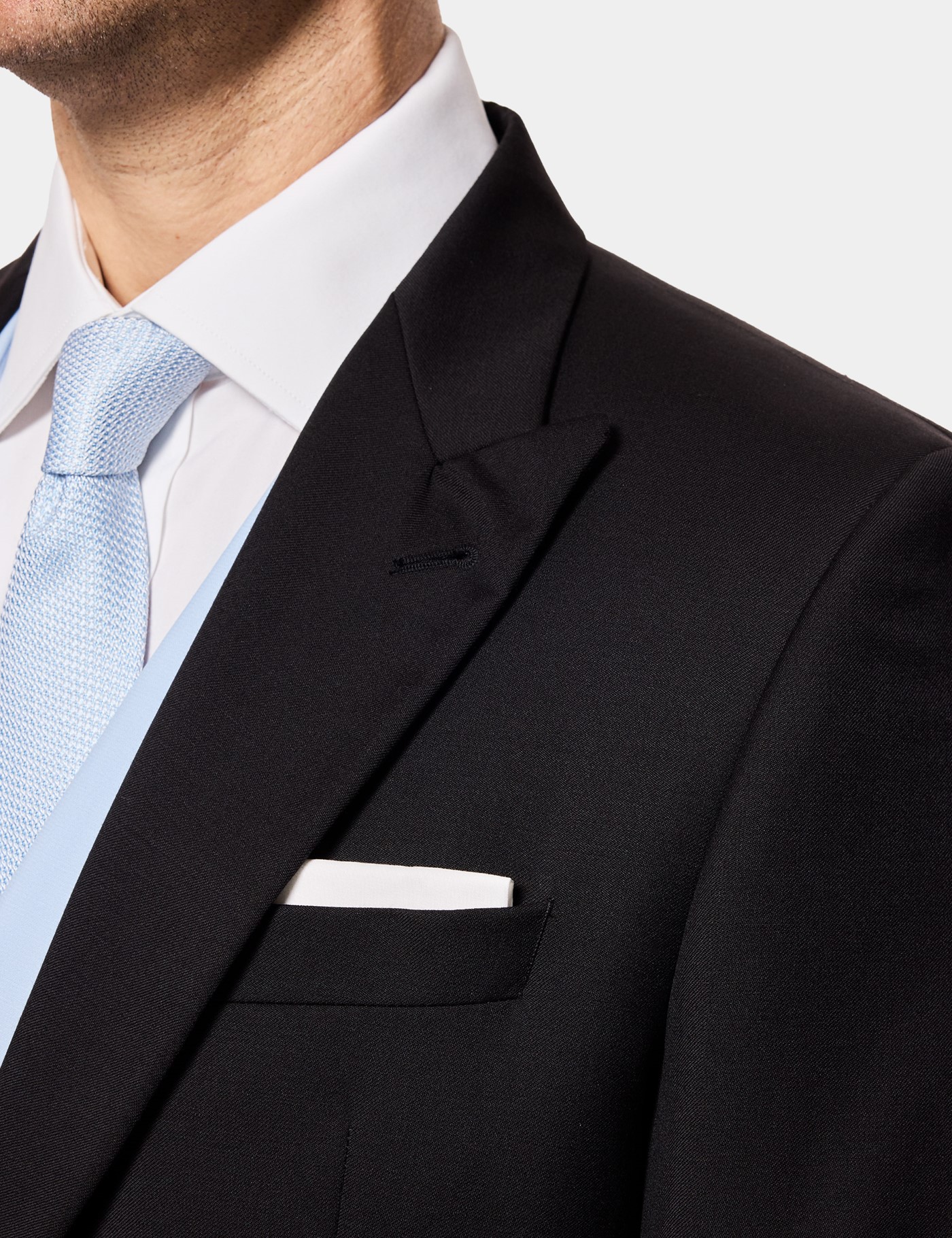 Hawes & Curtis Tailored Fit Black & Grey Morning Suit Jacket Size: 44 reg (EU 54) image 2