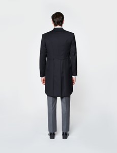 Men's Black & Grey Italian Wool 3 Piece Morning Suit – 1913 Collection 