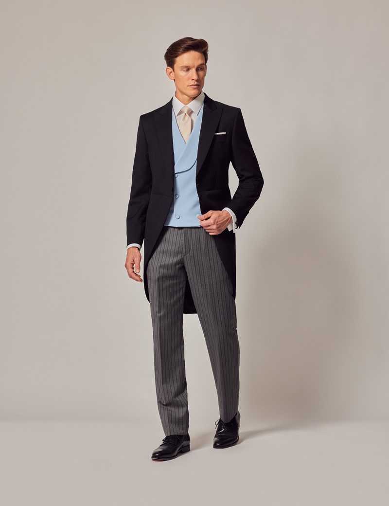 Men's Black & Grey Italian Wool Morning Suit – 1913 Collection | Hawes ...